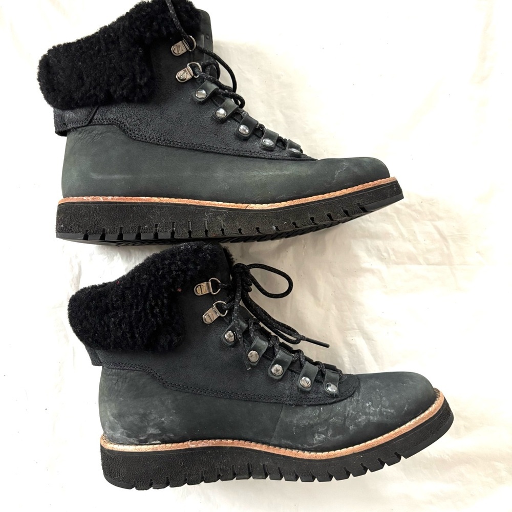 Cole Haan ZEROGRAND Explore Waterproof Hiking Boots Black SZ 6 B Worn 1X - Picture 5 of 15